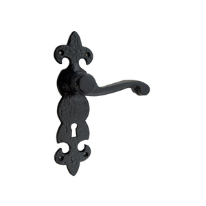 Manija de bloqueo de palanca de lujo de Color negro de nueva calidad, herrajes para puerta, manija de puerta de palanca de hierro de diseño elegante para Baño - Product Image 1