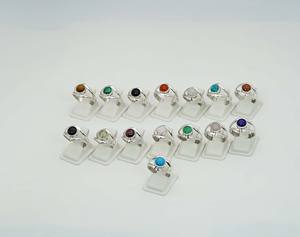 925 Plata de ley sólida mes de septiembre piedra natal lapislázuli con ajuste de bisel anillo con forma de ojo - Product Image 5