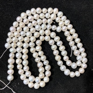 Perlas de Agua Dulce Naturales de Color Blanco de 6 mm, Hebra de Perlas de Arroz, Proveedor Directo al por Mayor, Fábrica de Perlas Cultivadas en Línea - Product Image 6