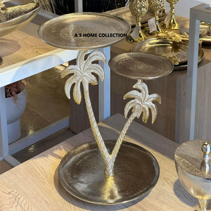 ชุดลูกปัดคริสตัลสำหรับงานแต่งงาน3ทรงกลมชั้นวางกลางกระจกเคลือบสีทองบนแท่นวางเค้ก - Product Image 2