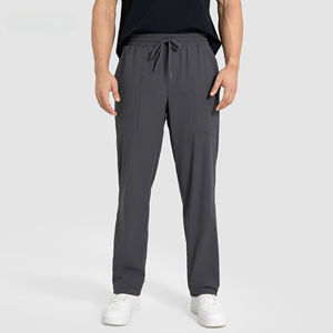 Pantalons de sport d'été pour hommes, séchage rapide, conception de jambe droite longue, fitness en plein air et pantalons décontractés - Product Image 3