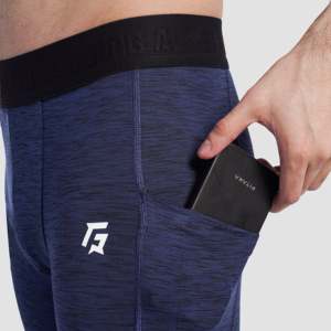 GA 2.0 Navy <b>Compression</b> <b>Men's</b> Leggings Premium Performance Pant <b>for</b> Fitness and Training - Product Image 6