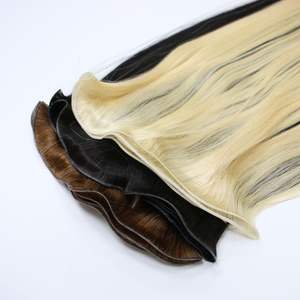 Extensions de cheveux Genius Weft en gros, cheveux vierges vietnamiens, fournisseur de cheveux vietnamiens, cheveux russes alignés sur les cuticules, couleur noire - Product Image 1