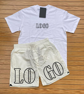 Ensemble 2 pièces homme été 2025 en coton 100% séchage rapide – Chemise et short – Vente en gros - Product Image 4