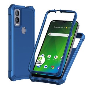 คริกเก็ตเมจิก 5G/เอทีแอนด์ที โปรเพล 5G เคส TPU แบบหนาเคลือบสีพร้อมกรอบพีซีสีน้ำเงิน - Product Image 1