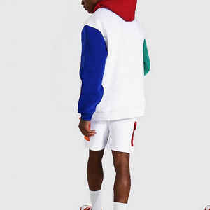 Street Wear Unisex Breathable Training Jogger Set Custom Logo <b>Men</b> <b>Fleece</b> Hoodies and <b>Shorts</b> Sets Pullover Hoodie And <b>Short</b> Set - Product Image 3