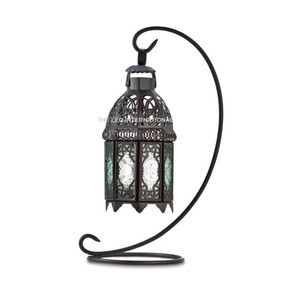 Standing Type Metal <b>Crafts</b> Decorative Hanging Lantern Garden <b>Supplies</b> Event Decoration Metal Lantern Handcrafts Candle Lantern - Product Image 1