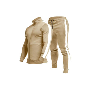 TEZO Chándales Activos Informales para Hombre con Cremallera Completa, Trajes Deportivos para Correr, Conjuntos Atléticos de 2 Piezas con Cremallera - Product Image 1