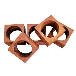 Design différent rond de serviette en bois forme ronde articles décoratifs de haute qualité du meilleur exportateur en inde - Product Image 4