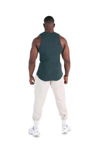 Camisetas sin mangas de punto transpirables con estilo para hombre, camisetas sin mangas para gimnasio, camisetas de entrenamiento informales - Product Image 4