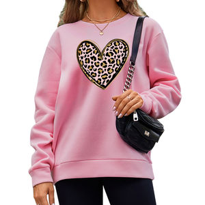 Sudadera de cuello redondo con estampado de algodón de alta calidad para mujer, diseño personalizado, forro informal corto para otoño, venta al por mayor, precio bajo - Product Image 6