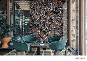 Carreaux de porcelaine polie brillante 600x1200 aspect marbre Carreaux de maison Gris pour hôtel - Product Image 4