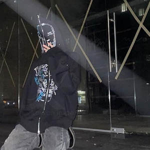 เสื้อมีฮู้ดหินแรดสำหรับผู้ชายเสื้อมีฮู้ดหินแรดแบบลำลองดีไซน์แบบกำหนดเอง - Product Image 2