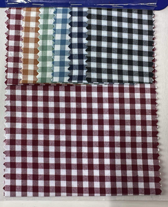 Tela de camisa de mezcla de algodón grueso tejido de cuadros de guinga duradero diseñado para niñas trajes diarios ropa informal elegante y clásico - Product Image 1