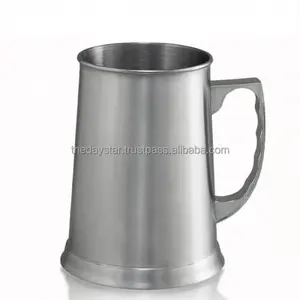 Customizable Antique Finished Pewter Tankard Mule Mug With Handle For Home Bar, Party And Restaurants