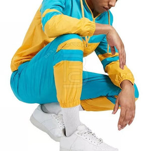 ชุดวอร์มไนลอนผู้ชายคุณภาพพรีเมียม ระบายอากาศได้ดี เหมาะสำหรับการวิ่งและออกกำลังกาย ชุดไนลอนสองชิ้น - Product Image 2