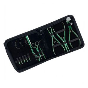 Juego de Herramientas para Extensiones de Cabello de Acero Inoxidable Morado con Alicates, Pinzas de Sección y Ganchos para Aplicación de Micro Anillos - Product Image 6