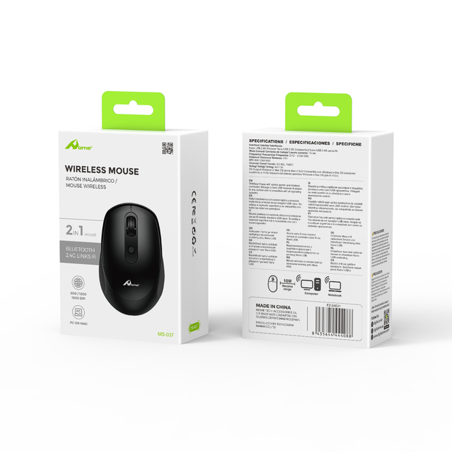 Black 1380018 2.4GHz Wireless Gaming Mouse Mini USB Interface for Computer and Laptops