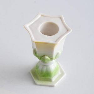 Portavelas de cerámica Lotus en oferta para decoración de escritorio y sala de estar - Product Image 4