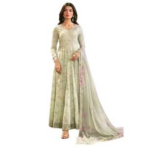 Nuevo diseño paquistaní Salwar Kameez vestidos de césped para mujeres bordado personalizado Shalwar Kameez vestido de ropa informal - Product Image 1
