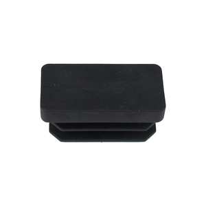 Tappo Terminale Rettangolare Nero 15x30mm. Confezione blister da 4 pezzi. - Product Image 3
