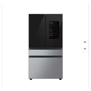 NUEVO de Gran Capacidad 29 Cu. Refrigerador Inteligente de 4 Puertas – Diseño Moderno en Vidrio Color Carbón - Product Image 1