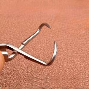 Pince à serviette chirurgicale pour chien en acier de qualité supérieure, certifiée CE, garantie 1 an, réutilisable, instrument chirurgical vétérinaire, artisanat médical - Product Image 2