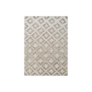 Tapis d'intérieur en bambou à motifs floraux abstraits inspirés de la nature, à poils plats, brodés, faits à la main, antidérapants, réduisant le bruit - Product Image 1