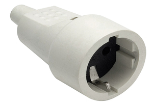 Base aerea bipolare con TTL bianco 16A 250V PVC (Famatel 2104-B) (Retrattile) - Product Image 1