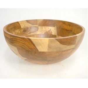 Ustensiles de cuisine Bol de service en bois Acacia Plat de service personnalisé Bol Hôtel Restaurants Dessert Utilisation - Product Image 1