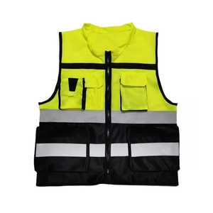 Nuevo último personalizado personal hombres trabajo seguridad chalecos Hi Vis reflectante seguridad proteger chaleco - Product Image 2