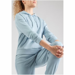 เสื้อฮู้ดไหล่ตกสำหรับผู้หญิงแฟชั่นสตรีทแวร์เสื้อฮู้ดโชว์ไหล่แบบปรับแต่งโลโก้ได้ - Product Image 5