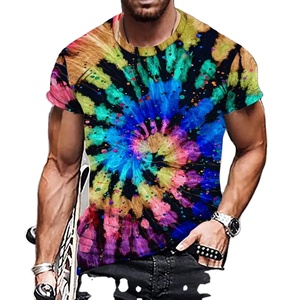 Custom Spiral <b>Tie</b> Dye T Shirt 100% Cotton Oversized Streetwear Casual Unisex Summer Tee Wholesale - Product Image 1