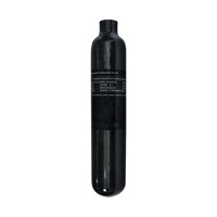 Cilindro de Aluminio de 0.5L, 850g, Grado Alimenticio, Diseño sin Gas, Tanque de Aire de Alta Presión 1800psi, Certificado CE, Doble Disco de Seguridad para Bebidas