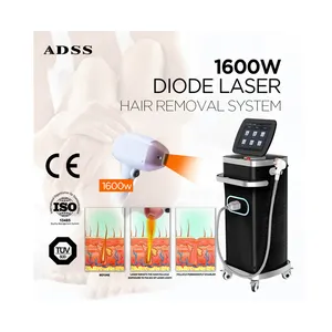 ADSS 2024 Hair Removal Diode Laser 2400W Diode Ice Platinum Laser Diode 808nm Hair Removal Machine