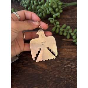 Pendientes Colgantes de Plata de Ley y Oro Sonora Hechos a Mano por los Navajo, Joyería Cultural Coleccionable - Product Image 5