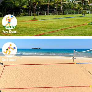 Lignes de <span class=keywords><strong>volley</strong></span>-ball de plage accessoires d'entraînement en plein air Kit de marqueur de cour champ limite pour les sports de prairie de fête de plage - Product Image 4