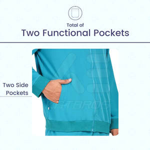 Veste de gommage d'hôpital légère pour hommes Vêtements de travail Veste de gommage pour hommes Veste de gommage confortable pour hommes - Product Image 4