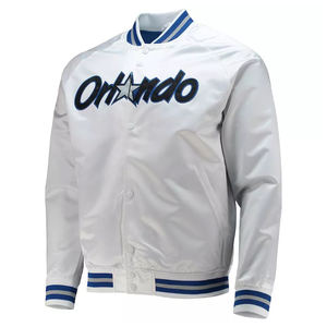 Vestes d'université en satin de style vintage blousons de baseball et de bombardiers brodés avec un design Starter 49ers College Letterman - Product Image 4