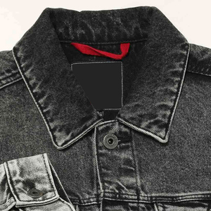 Veste en jean pour homme de qualité supérieure, au design élégant, pour l'hiver, manches longues, boutons, poignets avec patchs, veste en denim pour homme - Product Image 6