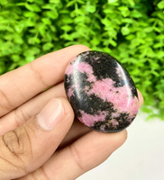 Meilleure vente pierres de quartz d'agate naturelle polie Rhodonite pierre de massage du pouce pierres de guérison en cristal de haute qualité