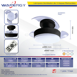Moderno ventilatore da soffitto 2-in-1 con lampada in legno massello motore a corrente continua 3 pale 6 velocità 3 temperature luce dimmerabile Timer e controllo
