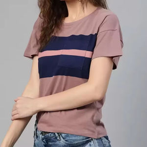 T-shirt respirant en polyester et coton à séchage rapide, best-seller, pour femmes grandes tailles, impression de logo personnalisée, service OEM - Product Image 1