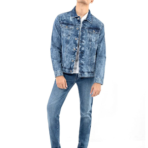 Vente en gros 2025 veste en jean décontractée pour hommes veste en jean respirante de haute qualité fabriquée en usine - Product Image 2