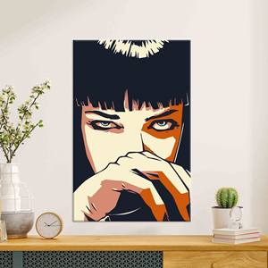 Tableau imprimé sur toile : Design moderne inspiré de Pulp Fiction, TOILE ENVELOPPEE - Product Image 1