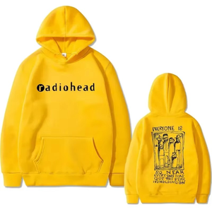 Sweat à capuche en coton imprimé sérigraphié Radiohead, groupe de rock britannique, écologique, automne, homme/femme, vintage, gothique, streetwear Y2K - Product Image 2
