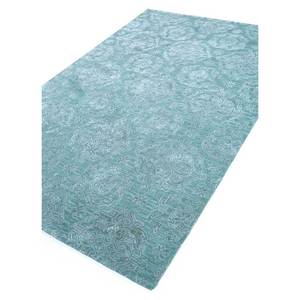 Tapis en laine Imara Blue Classic Tra-13520, 10 mm, tufté à la main, en viscose, rectangulaire, motif médaillon, pour la maison, le couloir, technique Jacquard - Product Image 2