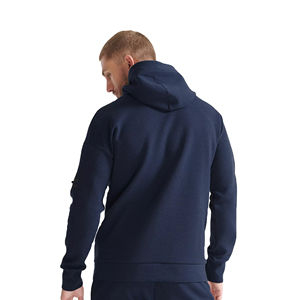 Sudadera con capucha y cremallera de algodón 100% de alta calidad para hombre, serigrafía personalizada, patrón sólido, Material polar de invierno, teñido liso a la venta - Product Image 6