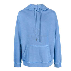 Vente en gros de sweats à capuche lavés à l'acide en coton mélangé à base pour hommes nouvelle arrivée Offre Spéciale - Product Image 1