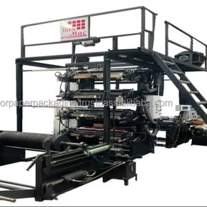 Roll-To-Roll BAGMAC Semi-Automatic Flexo Printing Machine Android Control 4-Color Paper Nonwoven Bags <b>Printer</b> 1200mm Printing - Product Image 2